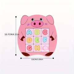 Kids Magnetic Sliding Puzzle Educational Game with Cartoon Animals