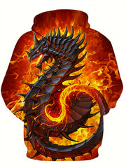 3D Print Graphic Hoodie Men's Pullover Autumn Winter