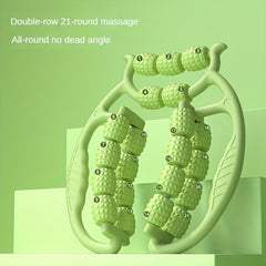 21 Wheels 360 Yoga Massage Roller Leg Clip for Muscle Relaxation