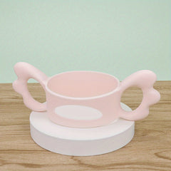 1pc Silicone Baby Bottle Handle Wide Neck Wing Shape
