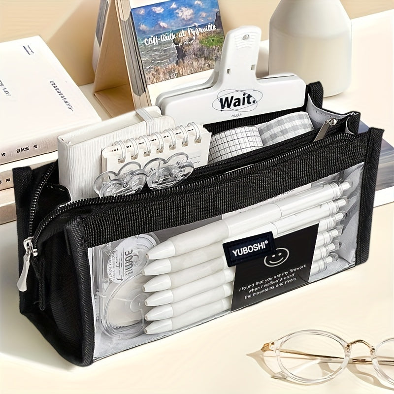 Large Capacity Pencil Case Stationery Box Portable Suitable For Office School