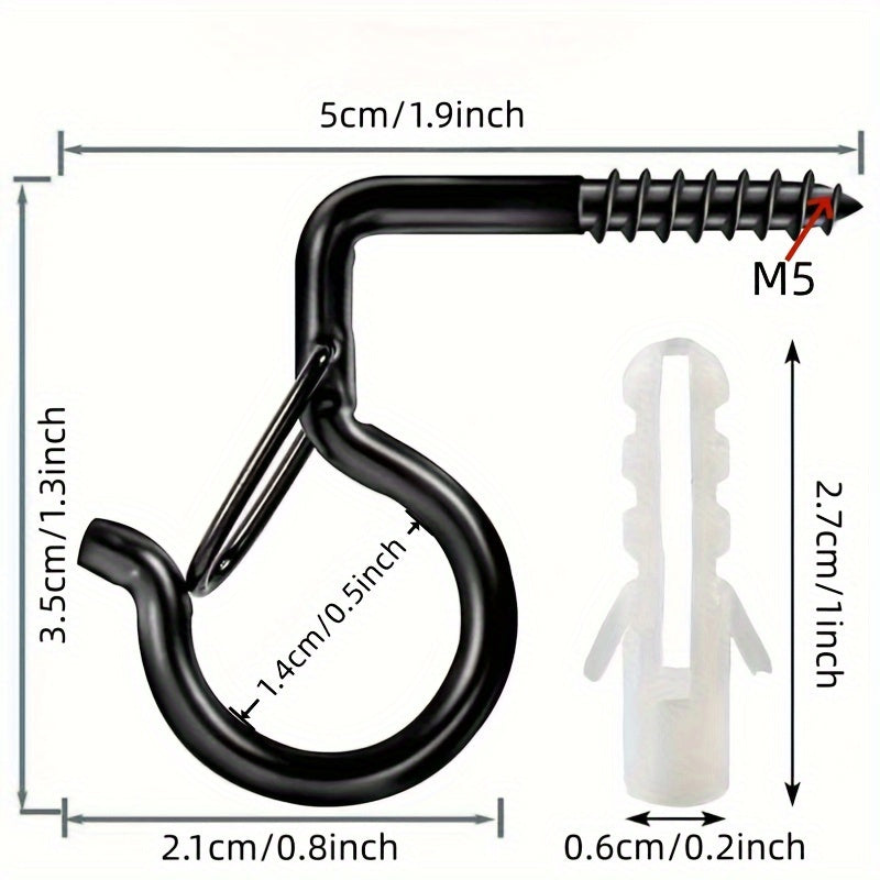 10pcs Metal Plant Hook Outdoor Hanging Display Wreath Christmas Light Hook