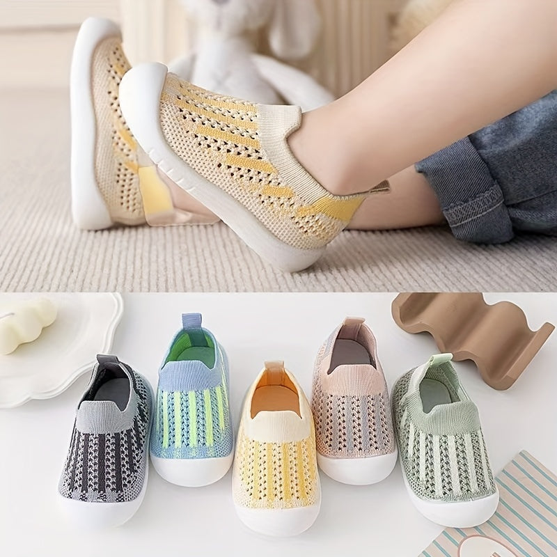 Baby Toddler Kids Striped Sock Shoes Non Slip Lightweight