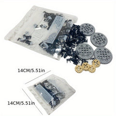 Chain Gear Bags MOC Technology Accessories Mechanical Gear Building Blocks