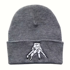 Embroidery Beanie Hip Hop Knit Hat Warm Knit Hat Unisex Casual Ski Hats