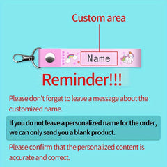 Customized Hanging Buckle And Rope Pendant For Name - Waterproof PU Leather