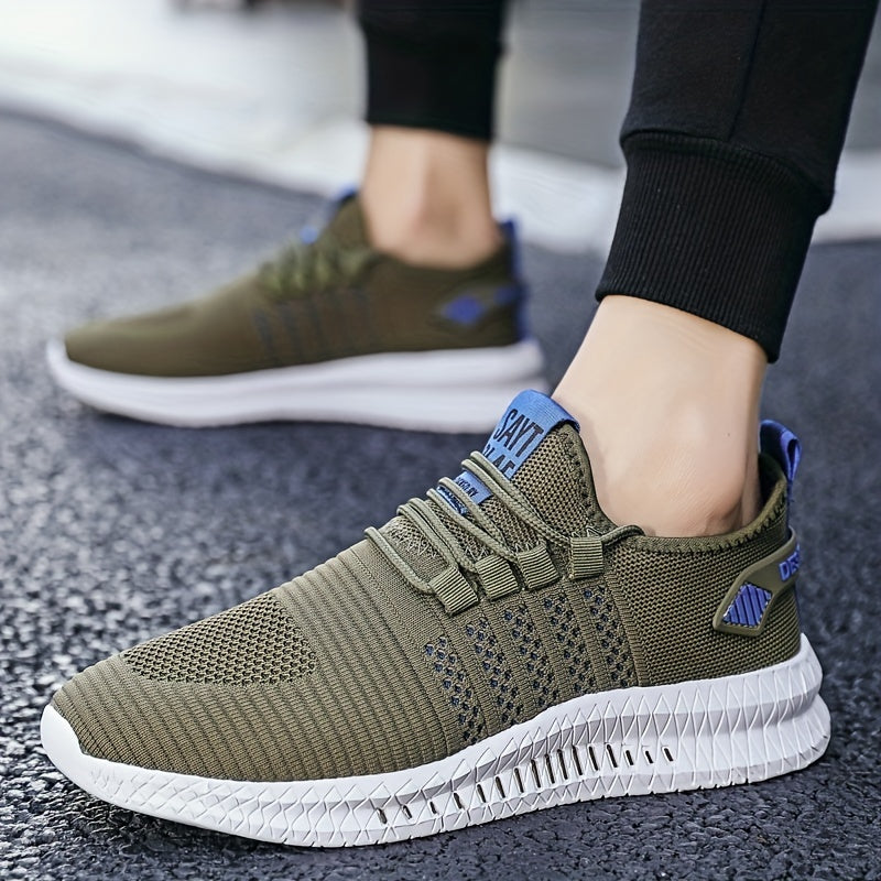 Men's Striped Lightweight Casual Shoes for Traveling Hiking
