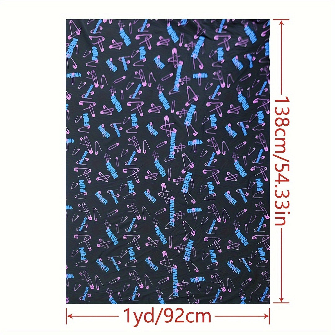 1yd Faux Cotton Fabric for DIY Clothes Pants Dress Quilt Single Quilt Covering