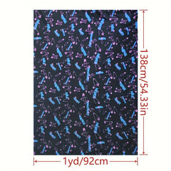 1yd Faux Cotton Fabric for DIY Clothes Pants Dress Quilt Single Quilt Covering