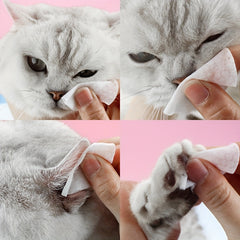 120pcs Pet Eye Wipes Tear Stain Removal for Dogs & Cats
