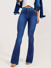 High Rise Flared Leg Jeans
