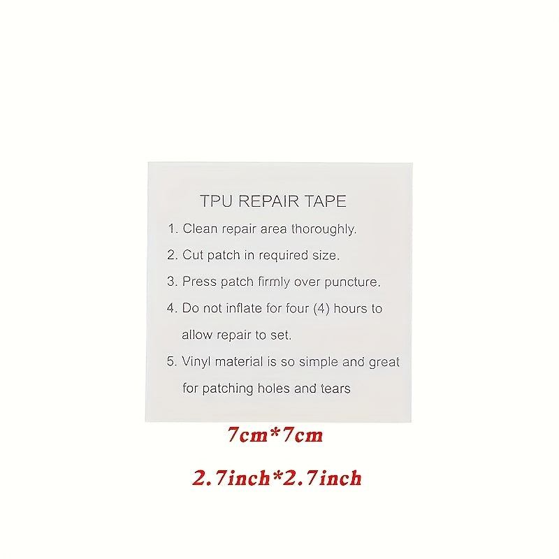 10pcs TPU Clear Patches Repair Kit for Air Mattress Swimming Ring Tent