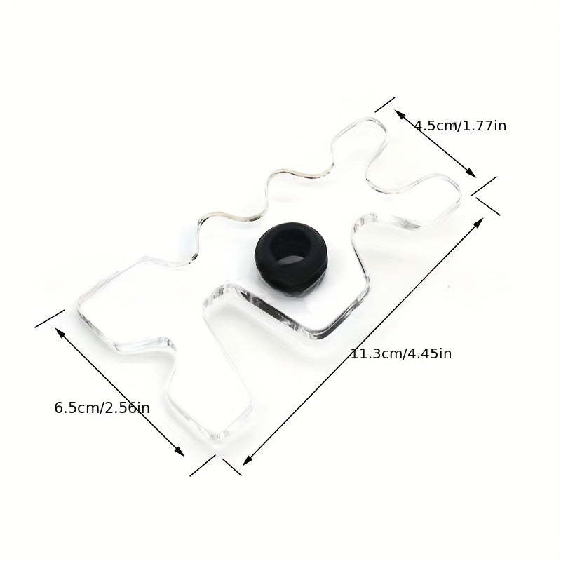 Acrylic Transparent Bridge Head Detachable Billiards Cue Bridge Head