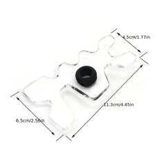Acrylic Transparent Bridge Head Detachable Billiards Cue Bridge Head