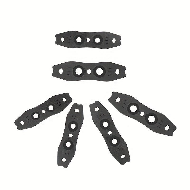 50pcs 2mm Microfiber Slingshot Pit Pouch With Double Pits & Hole for Locating