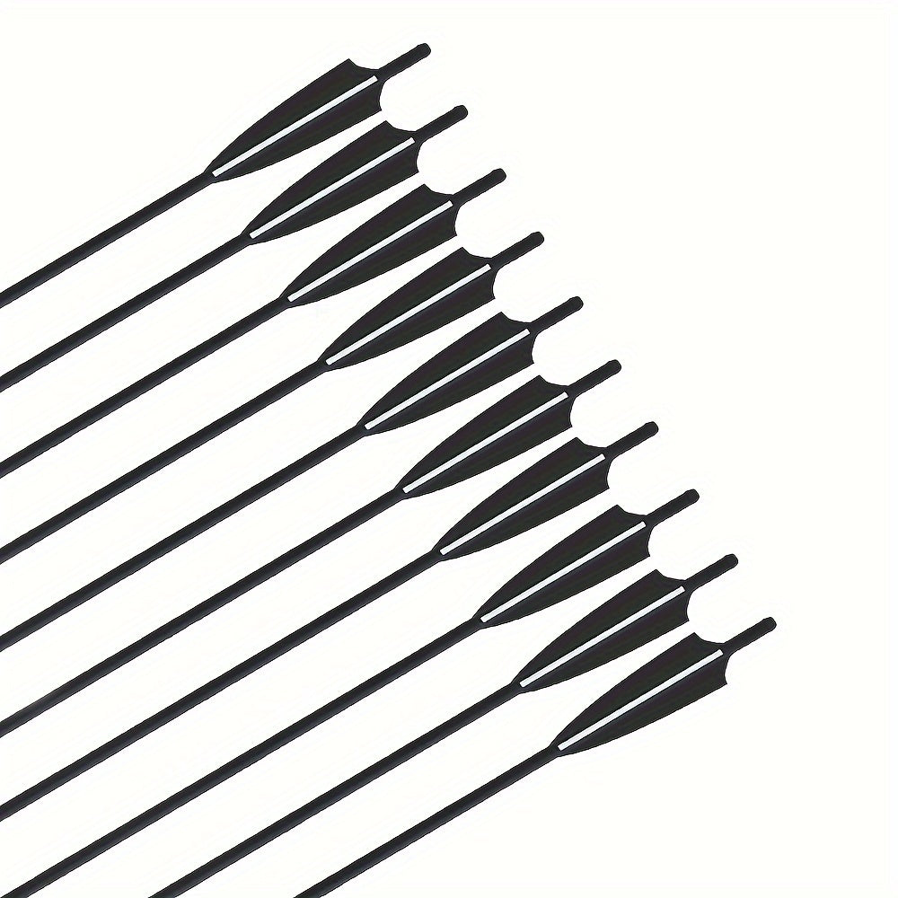 12pcs 20in Carbon Fiber Shield Feather Bowfishing Accessory Fish Catching