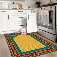 Large Prayer Rug Non-slip Floral Outdoor Indoor Mat
