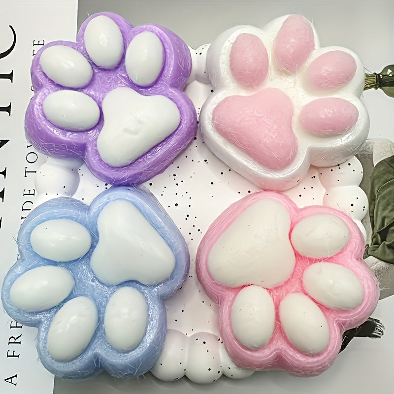 Squishy Plush Cat Paw Relaxation Squeeze Toy