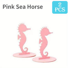 2pcs Mermaid Birthday Decorations Felt Table Centerpiece Under The Sea Party
