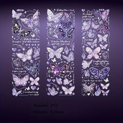 Embossed Gilding PVC Sticker Scrapbooking DIY Material