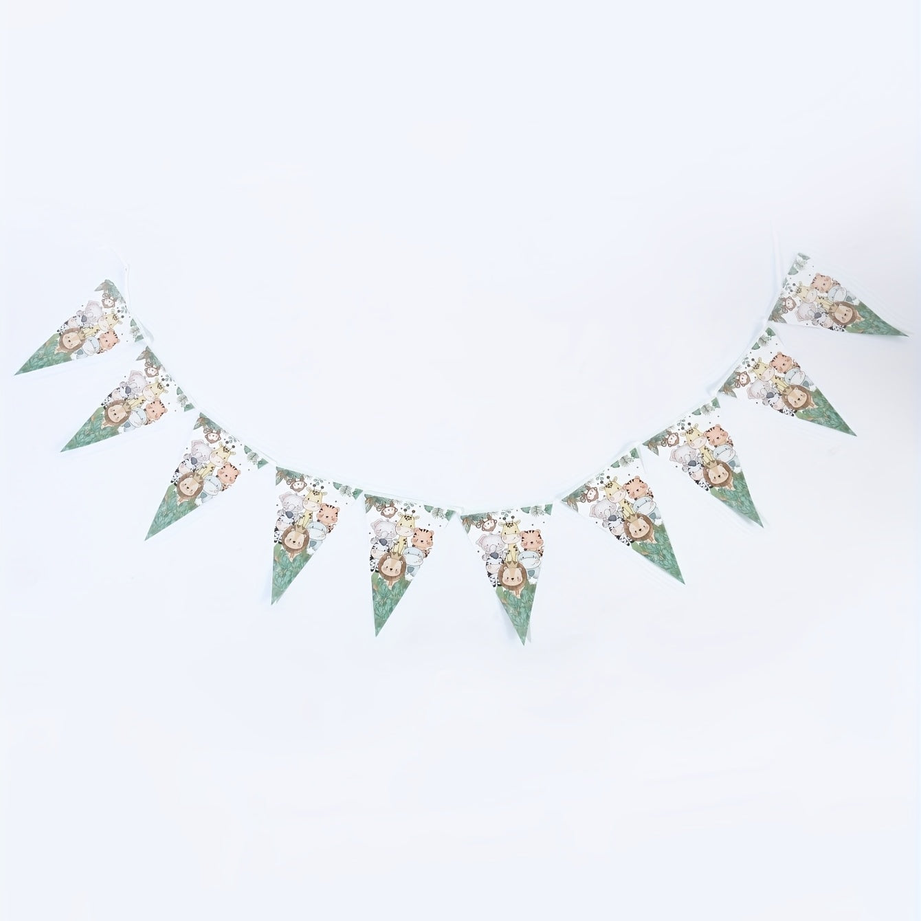 Lion Giraffe Triangle Banner Jungle Theme Party Supplies