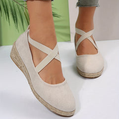 Women's Closed Toe Comfortable Cross Strap Shoes