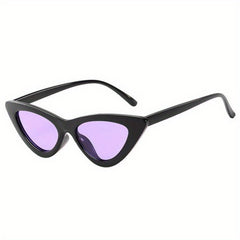 Polarized Cat Eye Sunglasses Men Women Retro Pointed Glasses Case