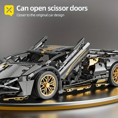 Golden Bull Sports Car Building Brick Model Toy for Adult Boy