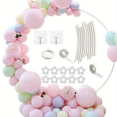 100cm Round Balloon Arch Stand Kit for Wedding Birthday Baby Shower