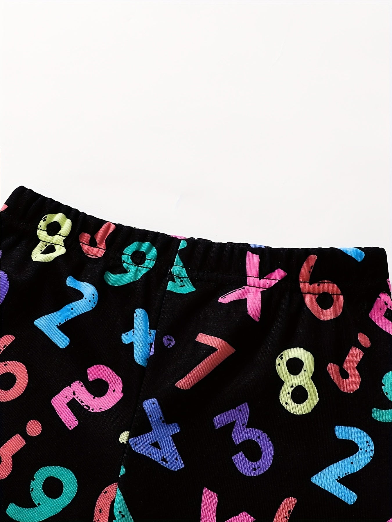 Girl's Math Genius Pajama Set Long Sleeve Top & Pants