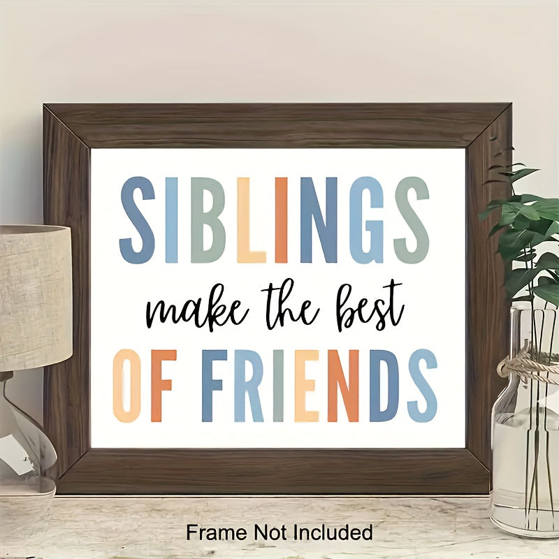Siblings Make Friends Kindergarten Wall Art Classroom Decor Roof Decor