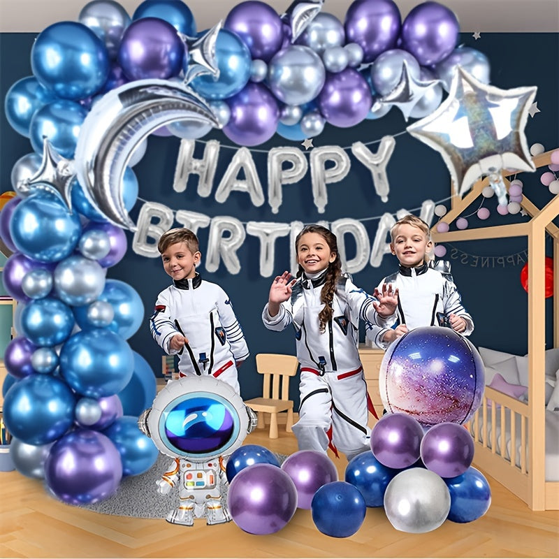Outer Space Birthday Party Balloon Wreath Arch Kit