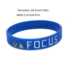 Dream Courage Strength Silicone Bracelet Unisex Wristband