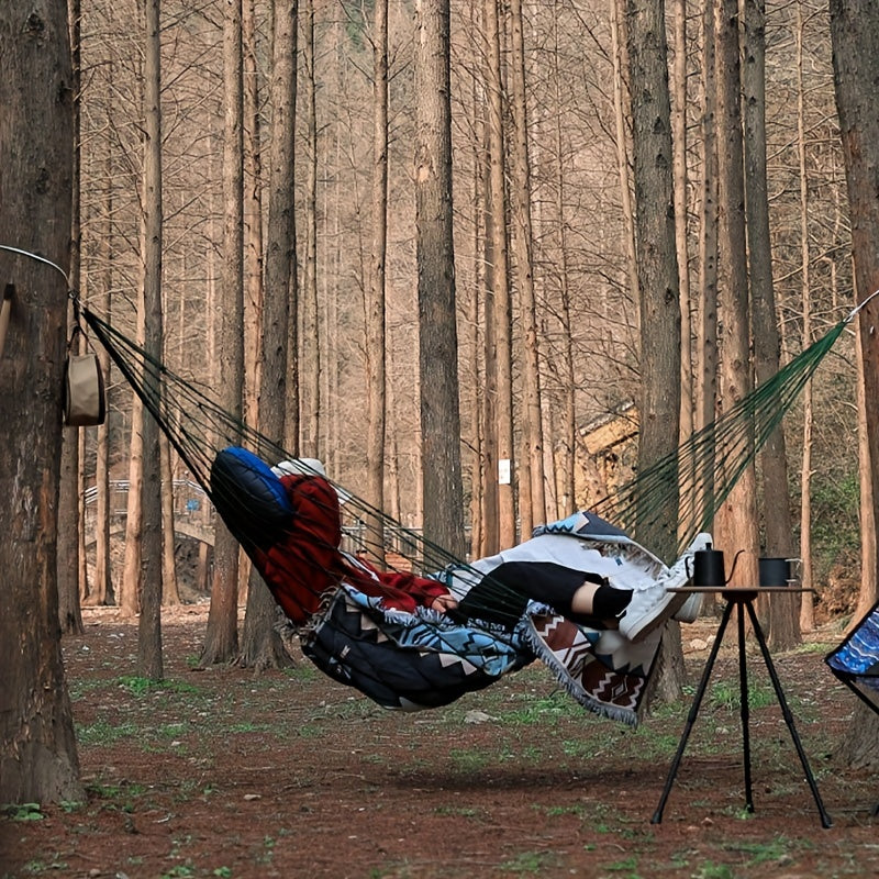 Portable Nylon Rope Mesh Hammock for Outdoor Camping