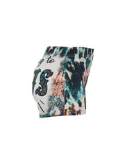 Letter & Leopard Print Skinny Shorts Casual Shorts For Spring & Summer