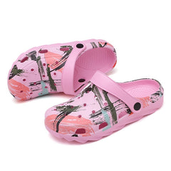 Women's Graffiti Beach Shoes Breathable Clogs