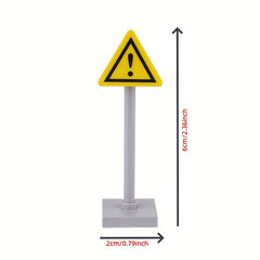 18pcs City Road Traffic Signs Building Blocks Street Traffic Toys for Kids