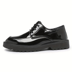 Men's Classic Faux Leather Derby Shoes British Style Formal Shoes