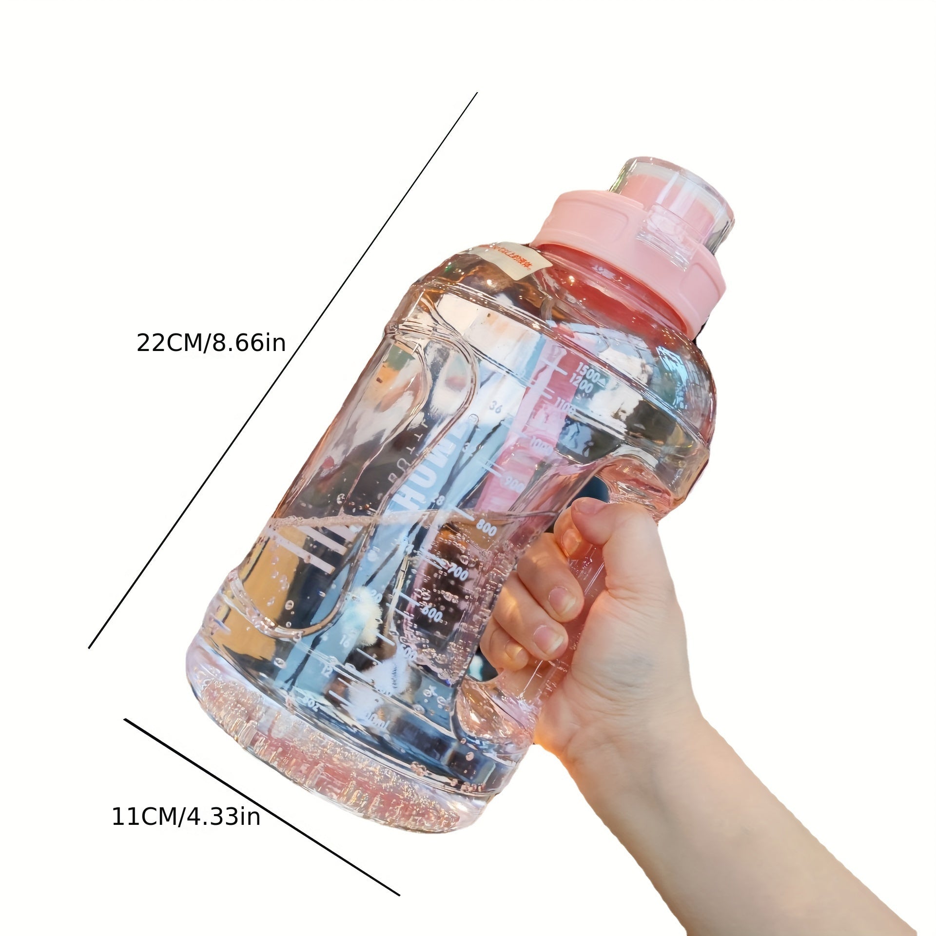1500ml Sports Water Bottle Leakproof Outdoor Water Cup