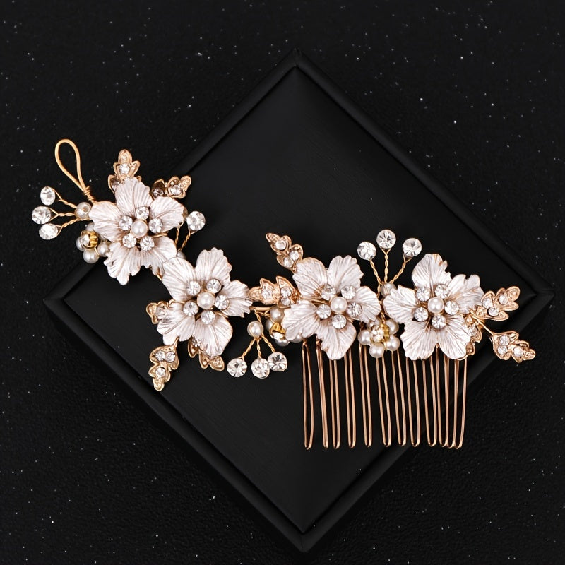 Silvery Wedding Hair Comb Bridal Hair Pins Bridal Headpiece Bridal Hairpiece