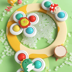 Cute Flower Gyroscope Suction Cup Toy