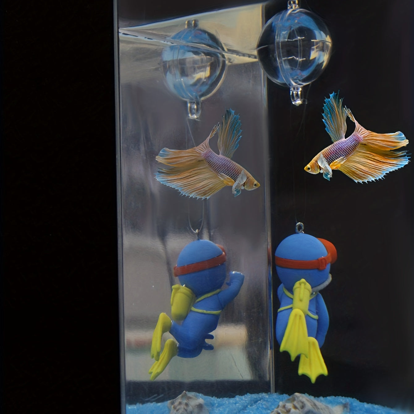 Aquarium Diver Fish Tank Landscaping Ornament