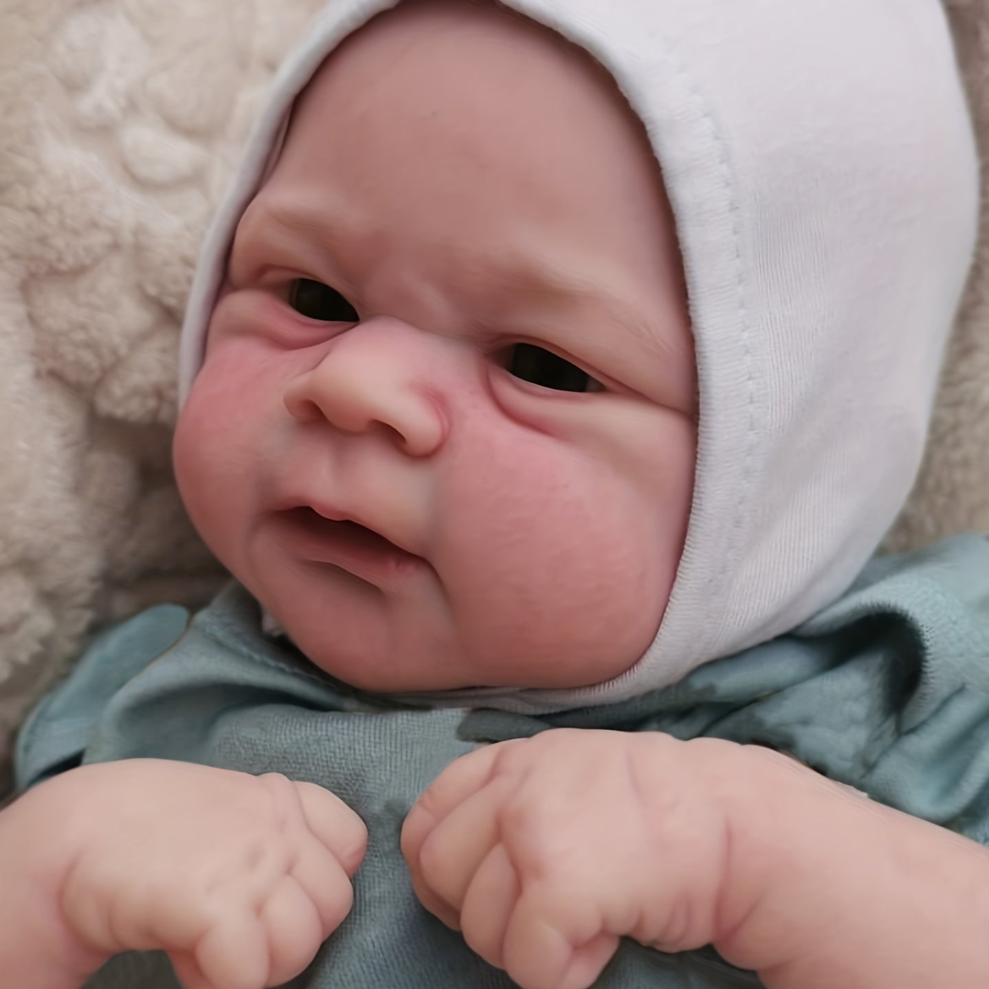 18" Newborn Elijah Doll Realistic Hand Painted Collectible Art