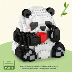 Big Panda Orchid Flowers Micro Building Blocks Educational Toy