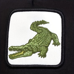Men's Crocodile Pattern Baseball Cap Breathable Adjustable Hat