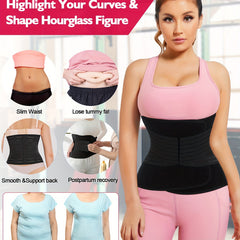 Waist Trainer Trimmer Belt Tummy Control Wrap Cincher