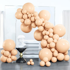 Matte Apricot Balloons Various Sizes Pack Of 100 - Party Decoration