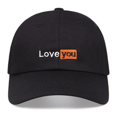 LOVE YOU Casual Anime Cartoon Embroidered Baseball Cap