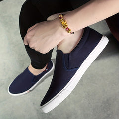 Men's Canvas Shoes Casual Walking Sneakers Rubber Sole
