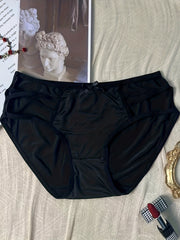 3pcs Stretchy Intimates Panties Breathable Solid Briefs Women's Lingerie